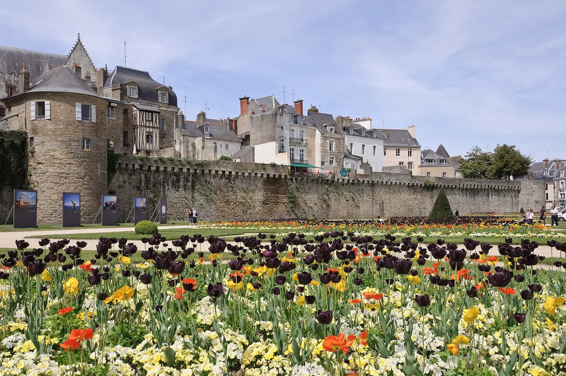 Les remparts de Vannes, de la tour Poudrière à la tour du Connétable